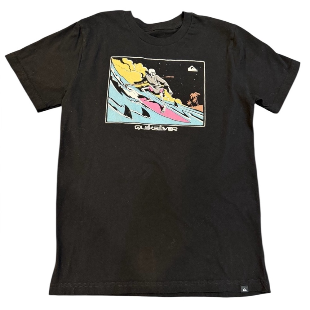 Quiksilver Black Surf Graphic Tee‎